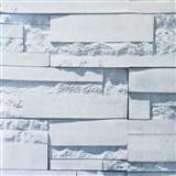 Samolepící fólie ukládaný pískovec světle šedý s okrasným elementem 45 cm x 10 m