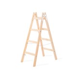 Štafle malířské PREMIUM, 3 příčky, dřevěný žebřík, 150kg