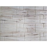 Obkladové panely 3D PVC rozměr 440 x 580 mm nepravidelný obklad strukturovaný krémový s žíháním