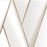 Vliesové tapety na zeď IMPOL art-deco krémové s metalicky niklovými konturami