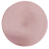 Jutové dekorativní prostírání na stůl růžové 37 cm