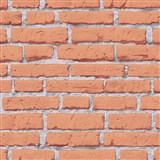 Vliesové tapety na zeď IMPOL Wood and Stone 2 cihly oranžové s šedou spárou