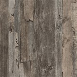 Vliesové tapety IMPOL Wood and Stone 2 dřevo vintage tmavě hnědé - POSLEDNÍ KUS