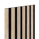 Dekorační panely SLIM dub sonoma 3D lamely na filcovém podkladu 270 x 30 cm