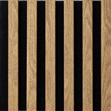 Dekorační panely dub světlý 3D lamely na filcovém podkladu 30 x 30 cm AKCE