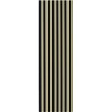 Dekorační panely olivové 3D lamely na černém filcovém podkladu 270 x 40 cm