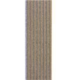 Dekorační panely dub světlý 3D lamely na šedém filcovém podkladu 270 x 40 cm
