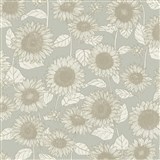 Vliesové tapety na zeď New Life slunečnice na šedém podkladu - POSLEDNÍ KUSY