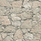 Vliesové tapety na zeď Wood´n Stone kámen štípaný světle hnědý