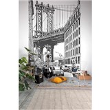 Vinylové fototapety na zeď MURALE Brooklynský most rozměr 1,59 x 2,8 m