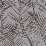 Vliesové tapety na zeď Attractive2 palmové listy hnědé