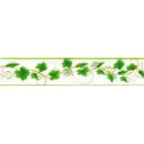 Samolepící bordura vinná réva zelená 5 m x 5,8 cm
