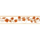 Samolepící bordura vinná réva hnědá 5 m x 5,8 cm