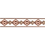 Samolepící bordura geometrický vzor hnědý 5 m x 5,8 cm