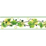 Samolepící bordura orchidej zelená 5 m x 8,3 cm - POSLEDNÍ KUSY