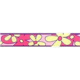 Samolepící bordura - květy růžovo-žluté 5 m x 6,9 cm