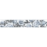 Samolepicí bordury na zeď růže modro-šedé 5 m x 8,3 cm