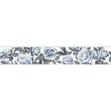 Samolepicí bordury na zeď růže modro-šedé 5 m x 8,3 cm