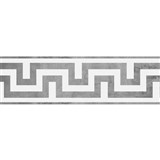 Samolepicí bordury na zeď ornament šedý s patinou 5 m x 5,8 cm