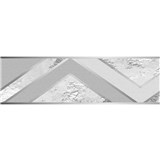 Samolepicí bordury na zeď Art-Deco mramor šedý 5 m x 5,8 cm
