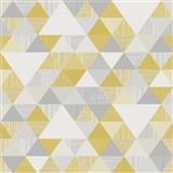 Vliesové tapety na zeď Inspiration Wall geometrický vzor moderní okrovo-šedý