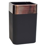 Kelímek na zubní kartáčky LINZ BLACK/BRONZE