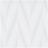 Vliesové tapety na zeď Trésor vlnovky bílo-šedé s leskem