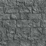 Vliesové tapety na zeď IMPOL obkladový kámen černý