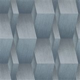 Vliesové tapety na zeď G.M.K. Fashion For Walls 3D hrany šedo-modré