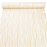 Samolepící tapety vlnovky na krémovém podkladu 45 cm x 10 m - POSLEDNÍ METRY