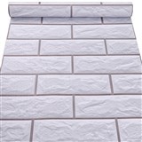 Samolepící tapety klinker šedý obklad s hnědou spárou 45 cm x 10 m