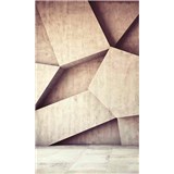 Vliesové fototapety 3D geometrické tvary rozměr 150 cm x 250 cm - POSLEDNÍ KUSY
