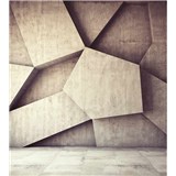 Vliesové fototapety 3D geometrické tvary rozměr 225 cm x 250 cm