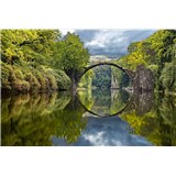 Vliesové fototapety obloukový most rozměr 375 cm x 250 cm - POSLEDNÍ KUSY