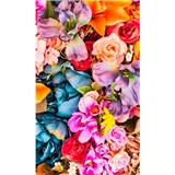 Vliesové fototapety vintage květy rozměr 150 cm x 250 cm