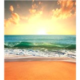 Vliesové fototapety slunce v moři rozměr 225 cm x 250 cm
