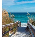 Vliesové fototapety písečná promenáda rozměr 225 cm x 250 cm 