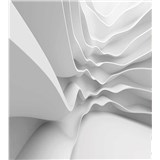Vliesové fototapety futuristické vlny rozměr 225 cm x 250 cm - POSLEDNÍ KUSY