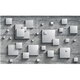 Vliesové fototapety 3D čtverce rozměr 208 cm x 146 cm