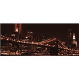 Vliesové fototapety Brooklyn Bridge rozměr 250 cm x 104 cm