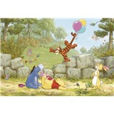 Fototapety Disney Medvídek Pú s balónky rozměr 368 cm x 254 cm