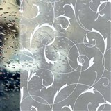 Statická fólie transparentní SCROLL FLOWER - 45 cm x 1,5 m (cena za kus)