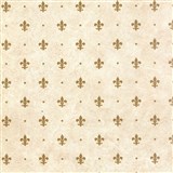 Samolepící tapety - lilie zlaté na béžovém podkladu 45 cm x 15 m