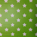Samolepící tapety hvězdičky zelený podklad 45 cm x 15 m