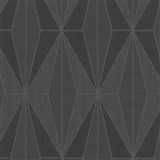 Vliesové tapety na zeď IMPOL Giulia Art-Deco vzor černý se stříbrnými konturami  - POSLEDNÍ KUSY