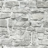 Vliesové tapety na zeď Il Decoro ukládaný kámen šedý