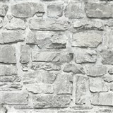 Vliesové tapety na zeď Il Decoro ukládaný kámen šedý