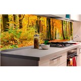 Samolepící tapety za kuchyňskou linku les na podzim rozměr 180 cm x 60 cm