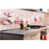Samolepící tapety za kuchyňskou linku ZEN květiny rozměr 180 cm x 60 cm - POSLEDNÍ KUSY
