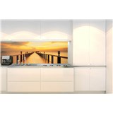 Samolepící tapety za kuchyňskou linku most při západu slunce rozměr 260 cm x 60 cm